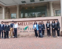 Students delegates on first day of HFS MUN